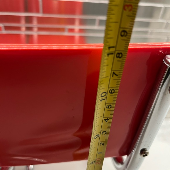 Two American girl red chairs.  Created for Molly in 2000 and retired in 2013.